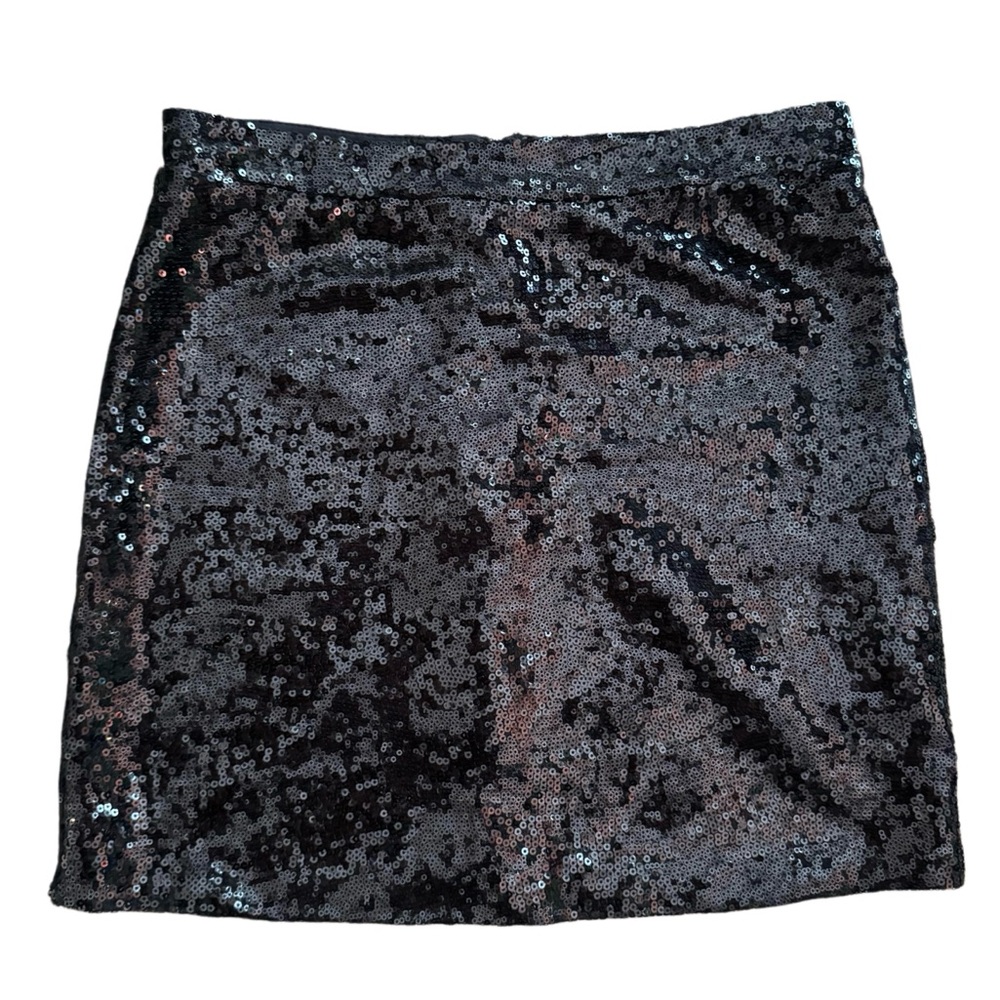 Shinestar Black Sequin Pencil Mini Skirt Cocktail